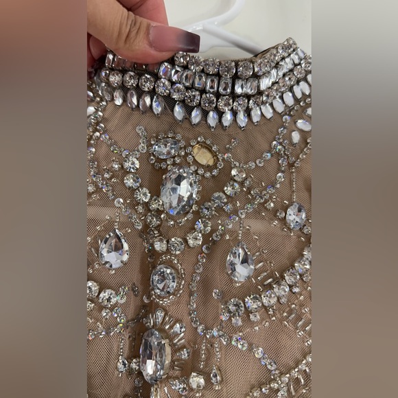 Alyce Paris Black Prom Evening Gown w/ crystal beaded. - Picture 8 of 8